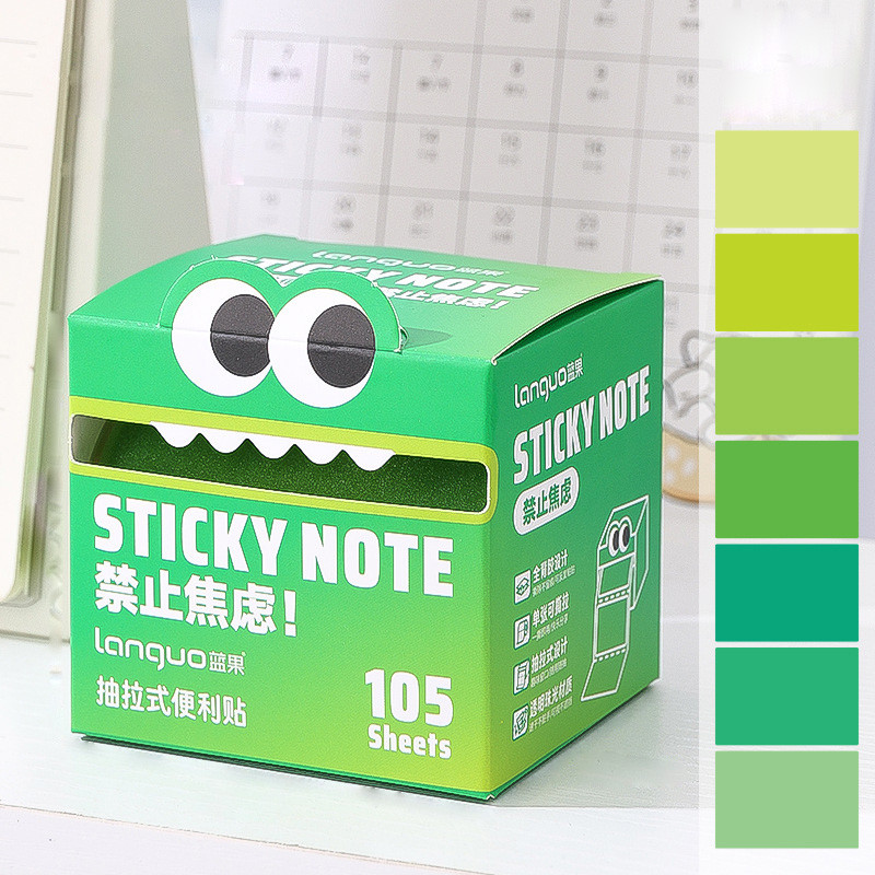 

Transparent Pull-Out Sticky Notes 105sheets/Roll - Self-Adhesive Memo Pads for Office, School, Journaling, Planner & DIY
