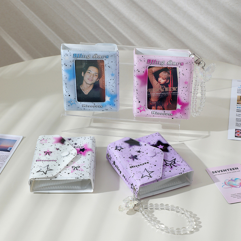 

Cute Cartoon Photo Card Star Idol Kpop Holder Book Photo Album Protective Display Photocard Protective School Stationery