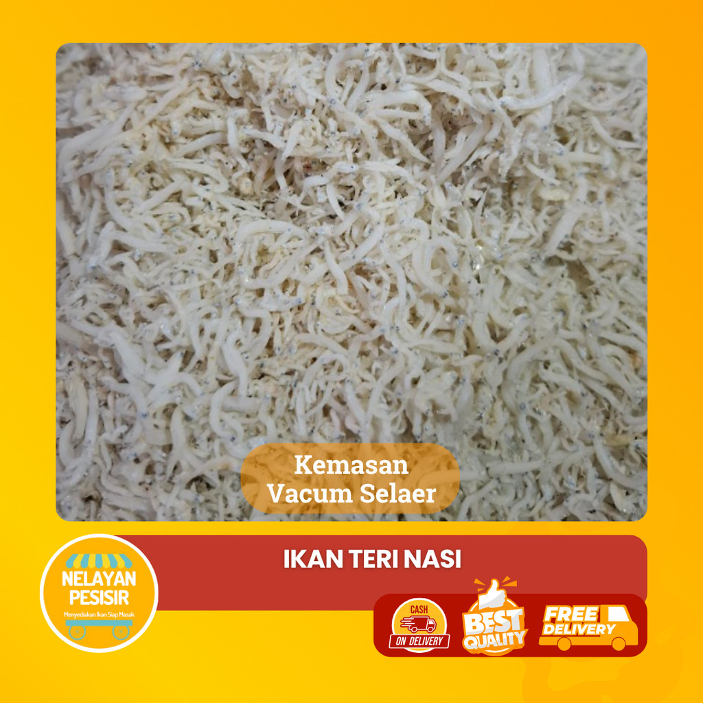 

Teri Nasi Kiloan Putih Siap Olah Cocok untuk Lauk Harian