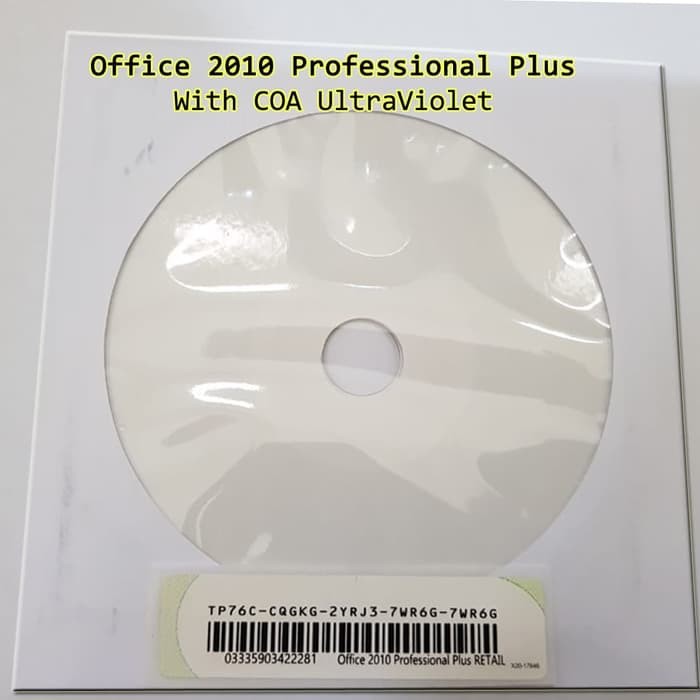Office 2010 Pro Plus (Product Key Sticker Original)