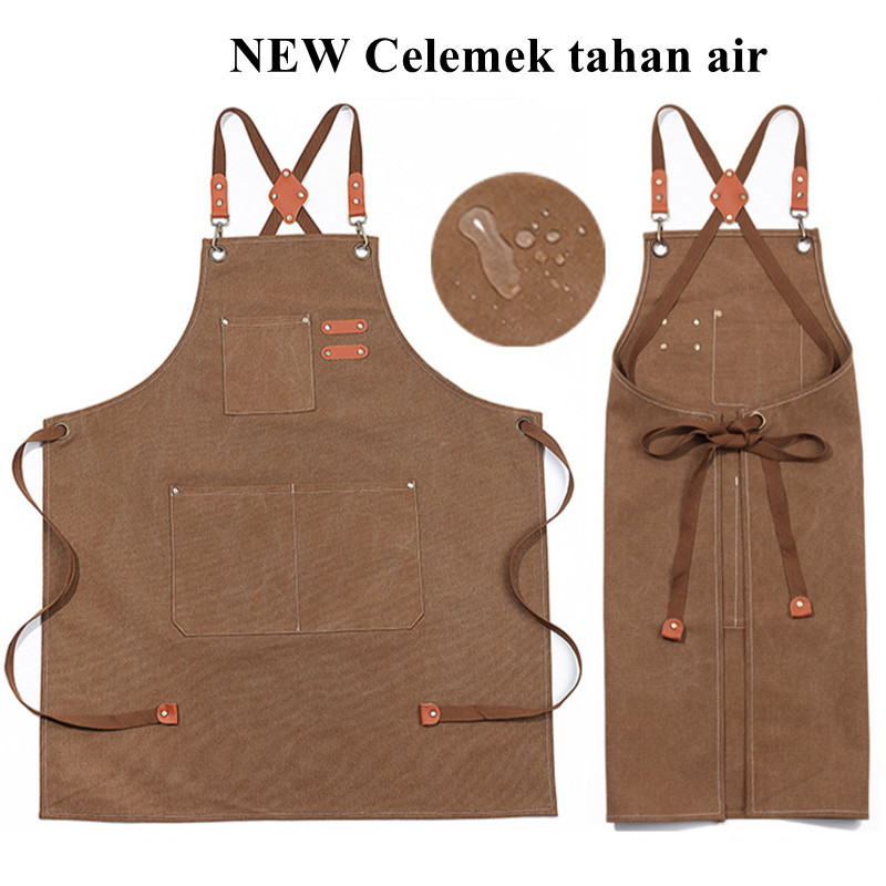 Waterproofing Apron Barista Bartender Chef Hairdressing Apron Catering