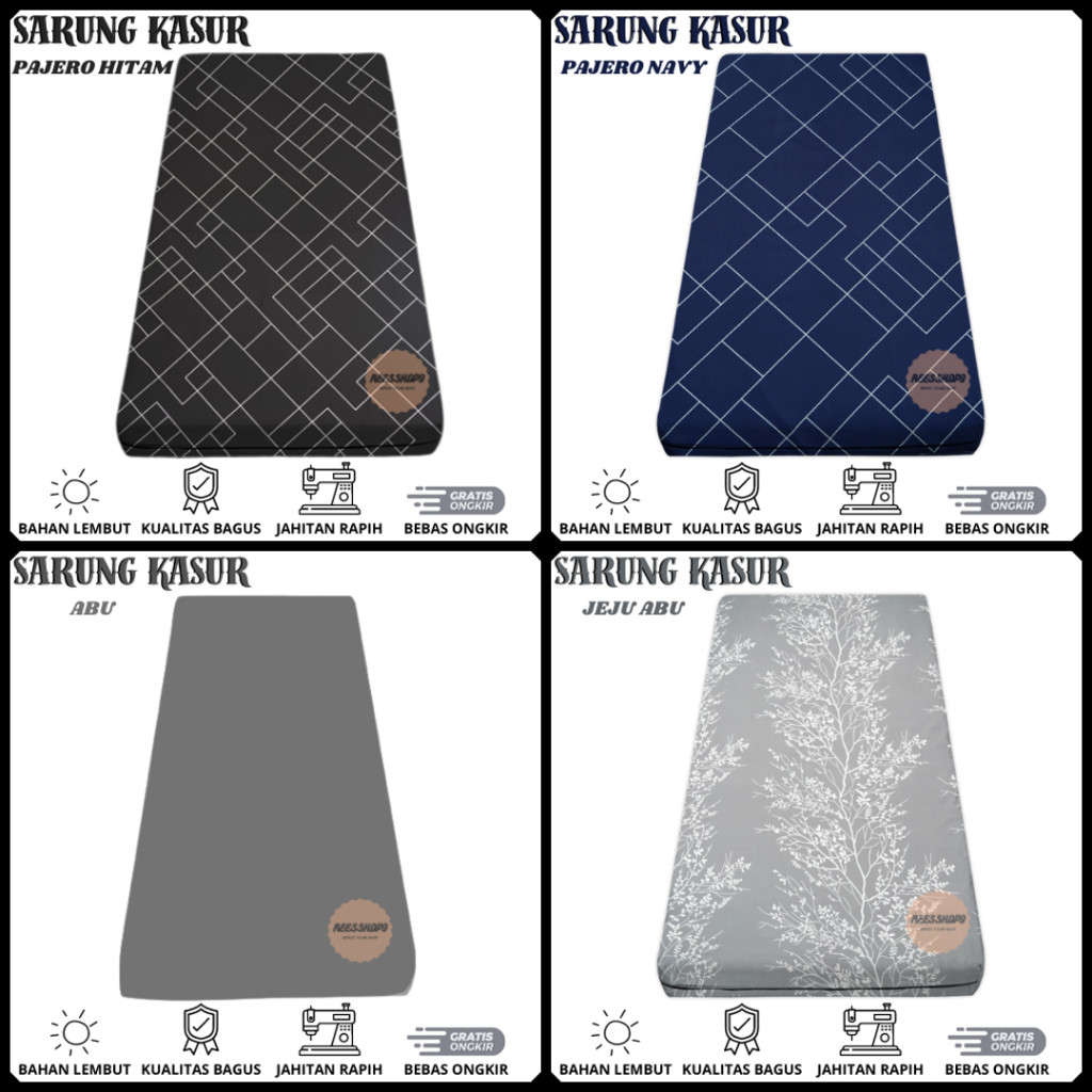 Sarung Kasur Busa Resleting 90x200x10 - Sprei Resleting 90x200x10