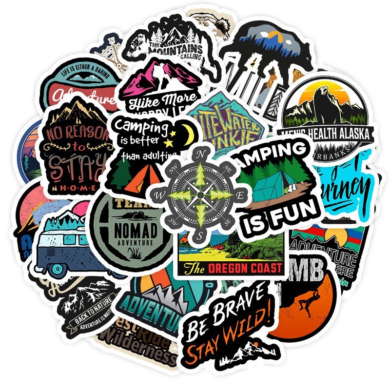 

Stiker Camping Fashion Cute Sticker Untuk Laptop HP Kulkas Rumah