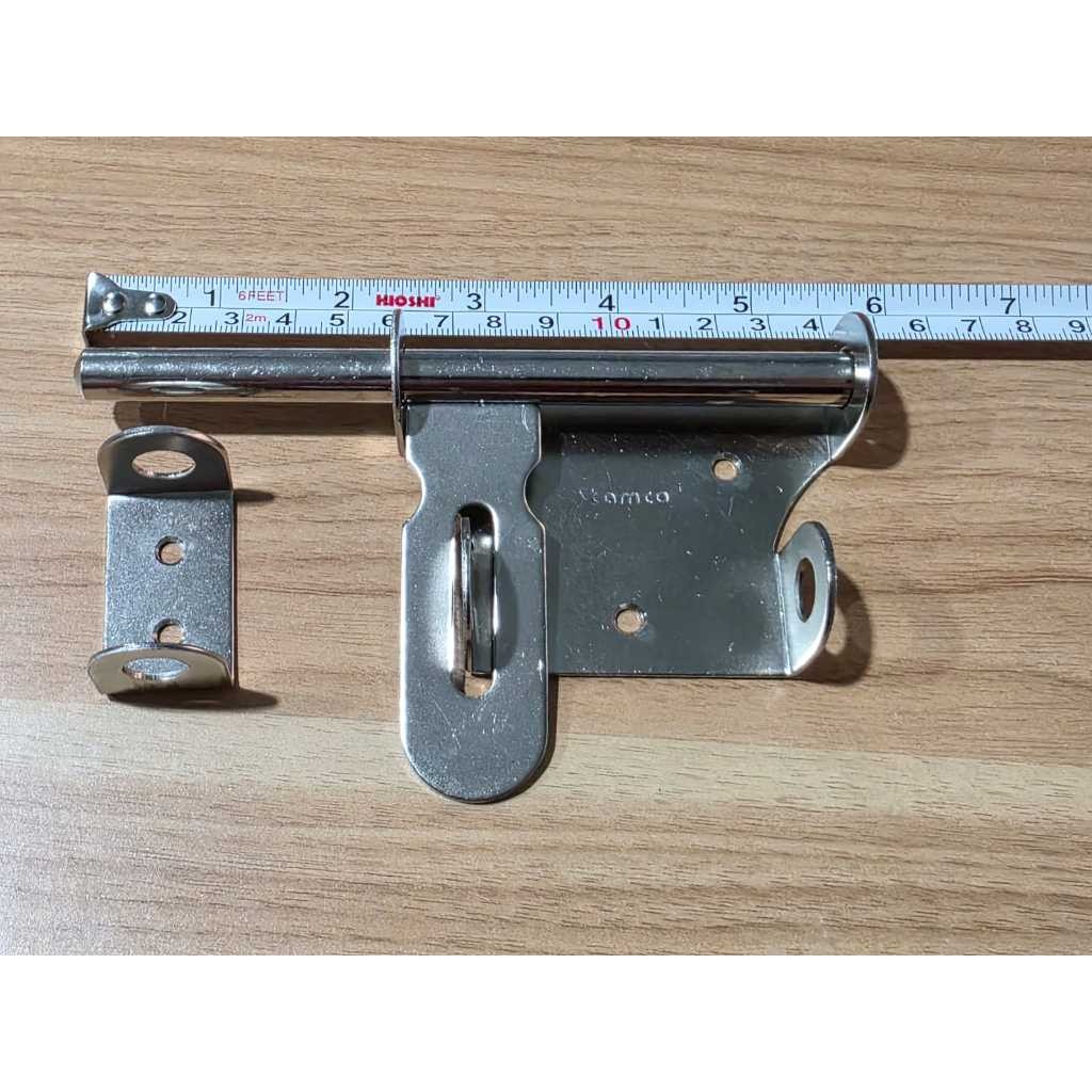 Grendel Kunci Gudang Pintu Slot Besar Gembok Selot Slot Overpal Tempat Cantolan Gudang 14cm