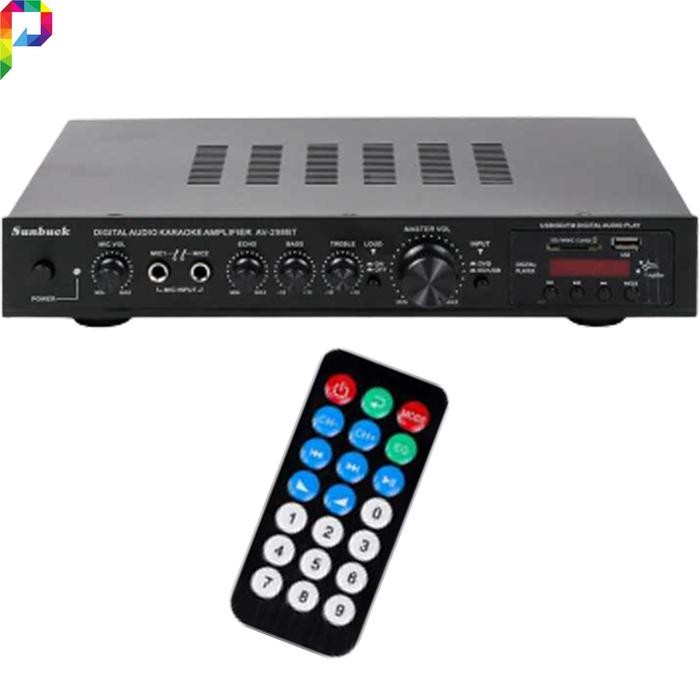 Sunbuck Ampli Bluetooth Audio Amplifier Karaoke 5 Ch Remote 2000 Watt