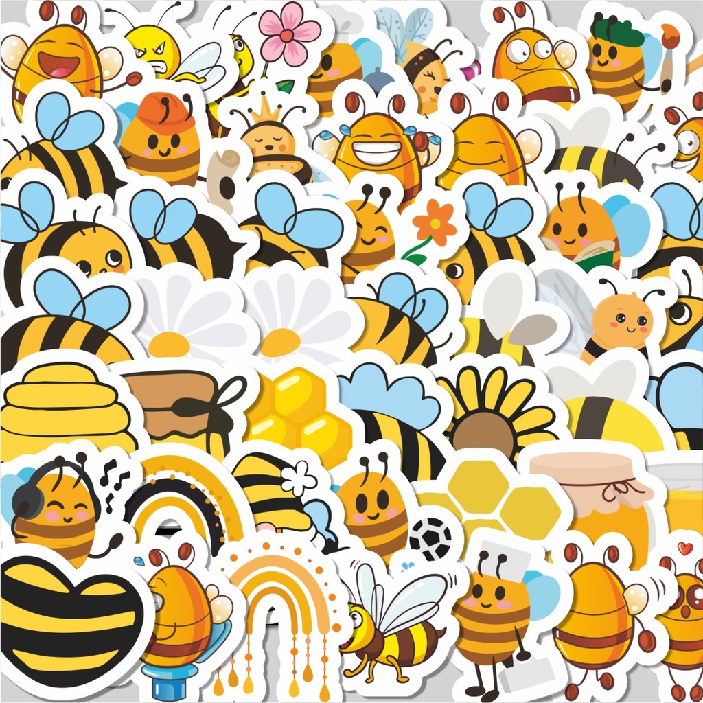 

Stiker Cutting Pack Stiker Kartun Lucu Lebah Isi 100Pcs Series Aesthetic Lucu Keren Untuk Koper Bahan Vynil