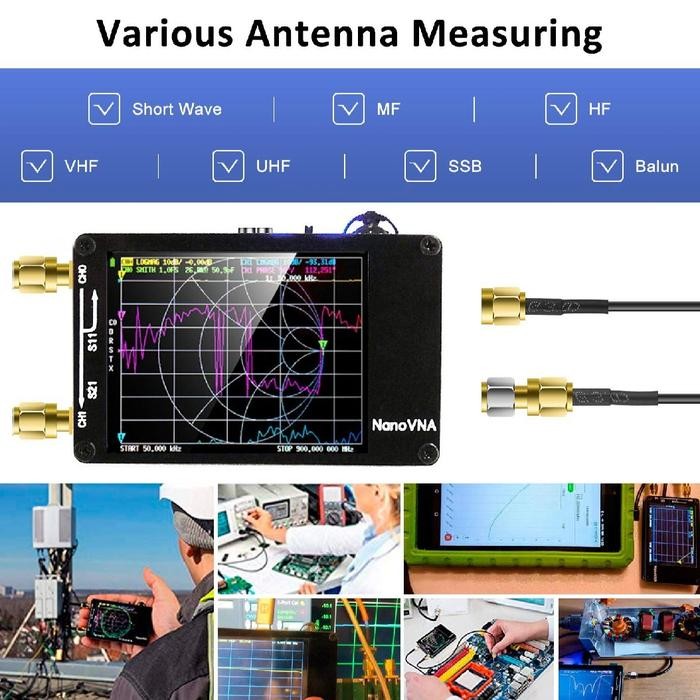 NanoVNA-H upgrade  antenna Vektor jaringan antena analyzer