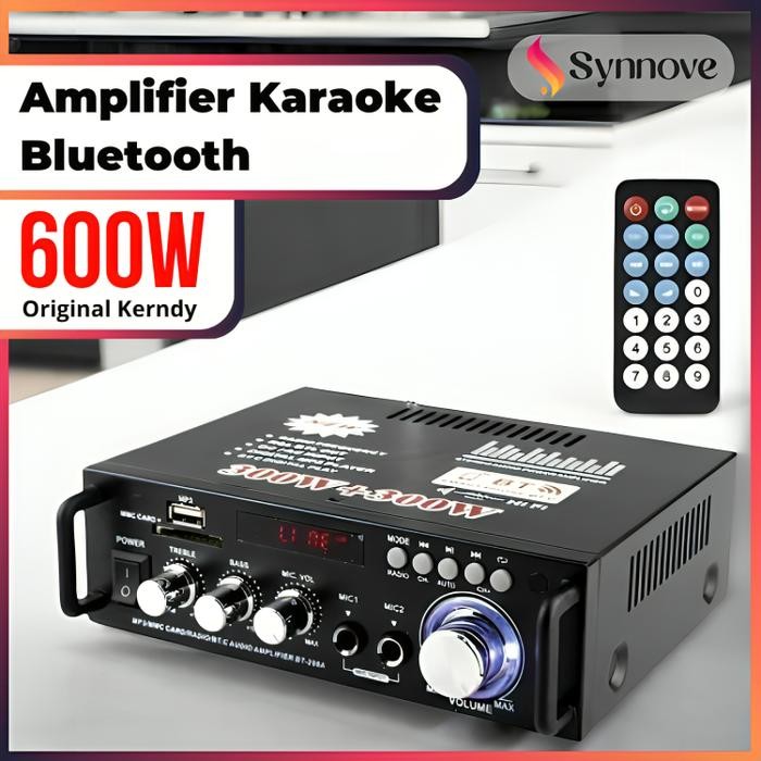 Amplifier Karaoke Bluetooth EQ Audio Karaoke Home Theater FM Radio Ampli Mini