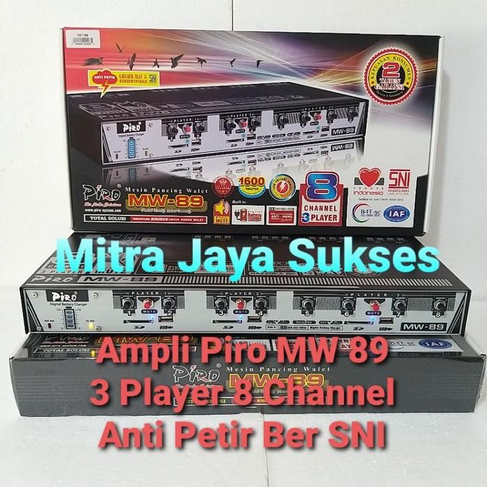 Ampli Walet Piro MW 89 Amplifier Walet MW89 - Spesifikasi