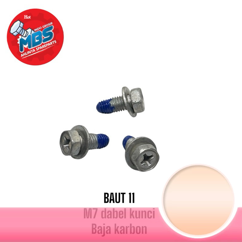 COD BAUT 11 M7 x 15 DABEL KUNCI RING PATEN 1,5cm Original