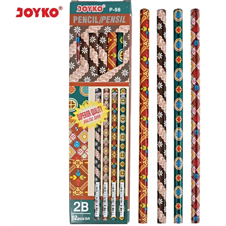 

Pencil Pensil Joyko P-98 2B Batik (1 PCS) - Pensil 2B Joyko P-98 Batik