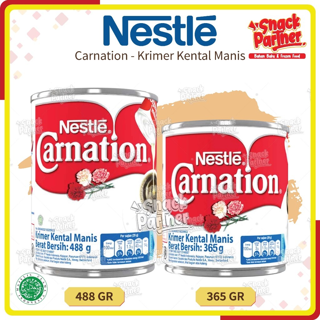

NESTLE CARNATION 365 / 488 GR - Susu Krimer Kental Manis Milk 365GR 488GR