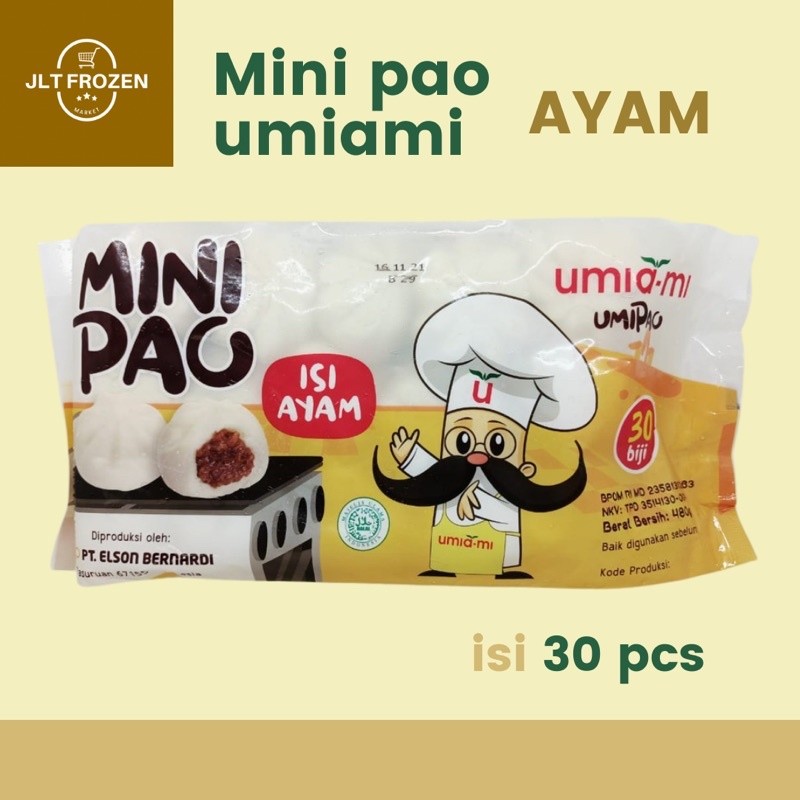 

UMIAMI MINIPAO ASIN RASA AYAM 30 PCS BAPAO INSTAN GORENG KUKUS