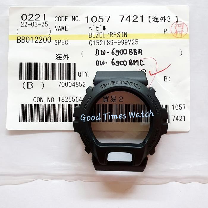 BEZEL G-SHOCK DW 6900BBA DW 6900BMC DW 6900 CASIO ORIGINAL