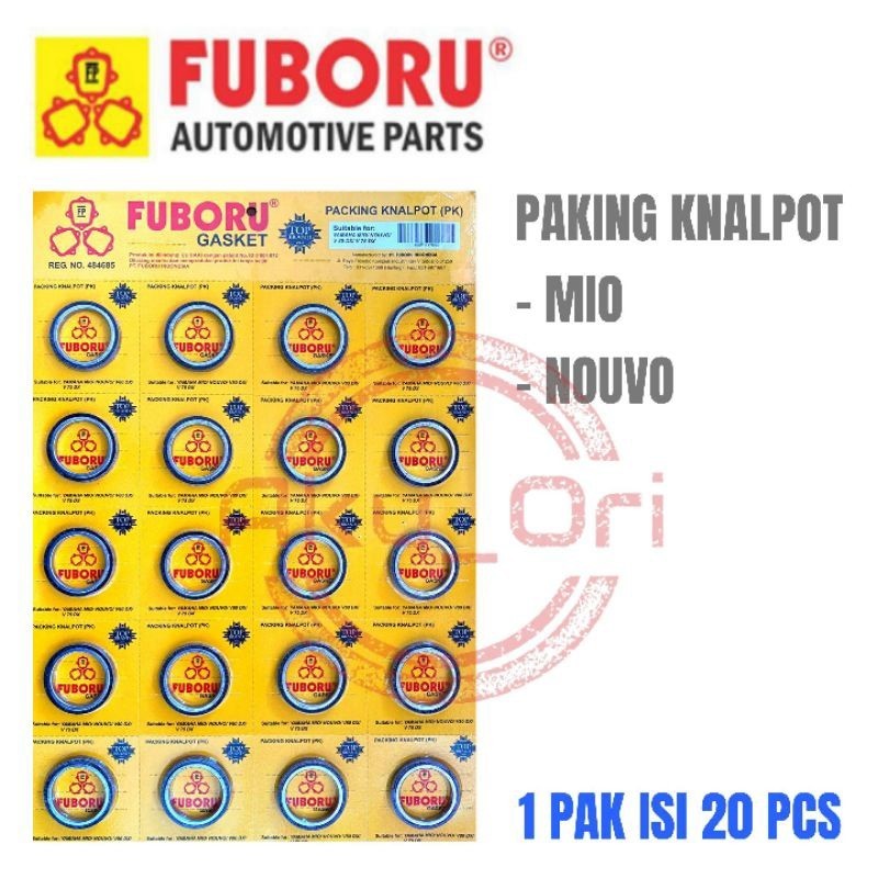 10 pcs PAKING KNALPOT MIO FUBORU asbes gasket knalpot nouvo