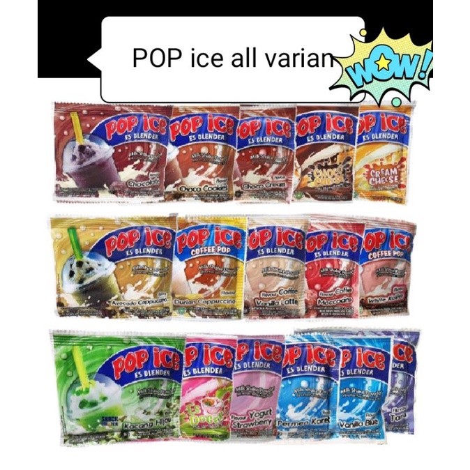 

Pop Ice Minuman Serbuk Segar 1 Renceng (10 Sachet) – Banyak Rasa! Cocok untuk Jualan & Rumahan