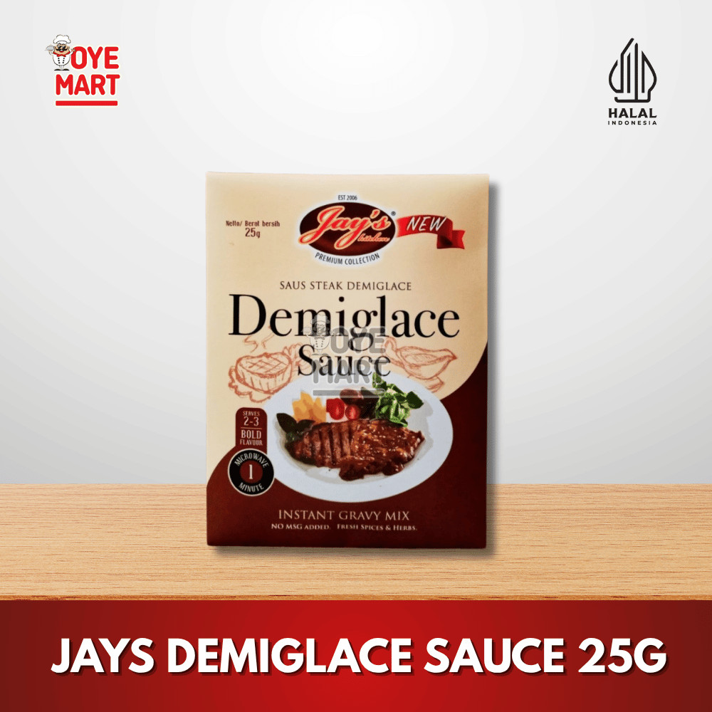 

JAYS DEMIGLACE SAUCE 25G / SAUS STEAK DEMIGLACE 25G