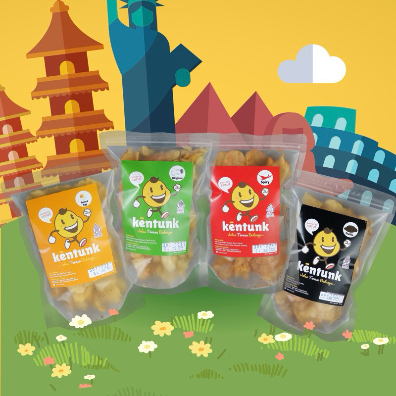 

KENTUNK Keripik Kentang Serut 120 gram Cemilan Keluarga