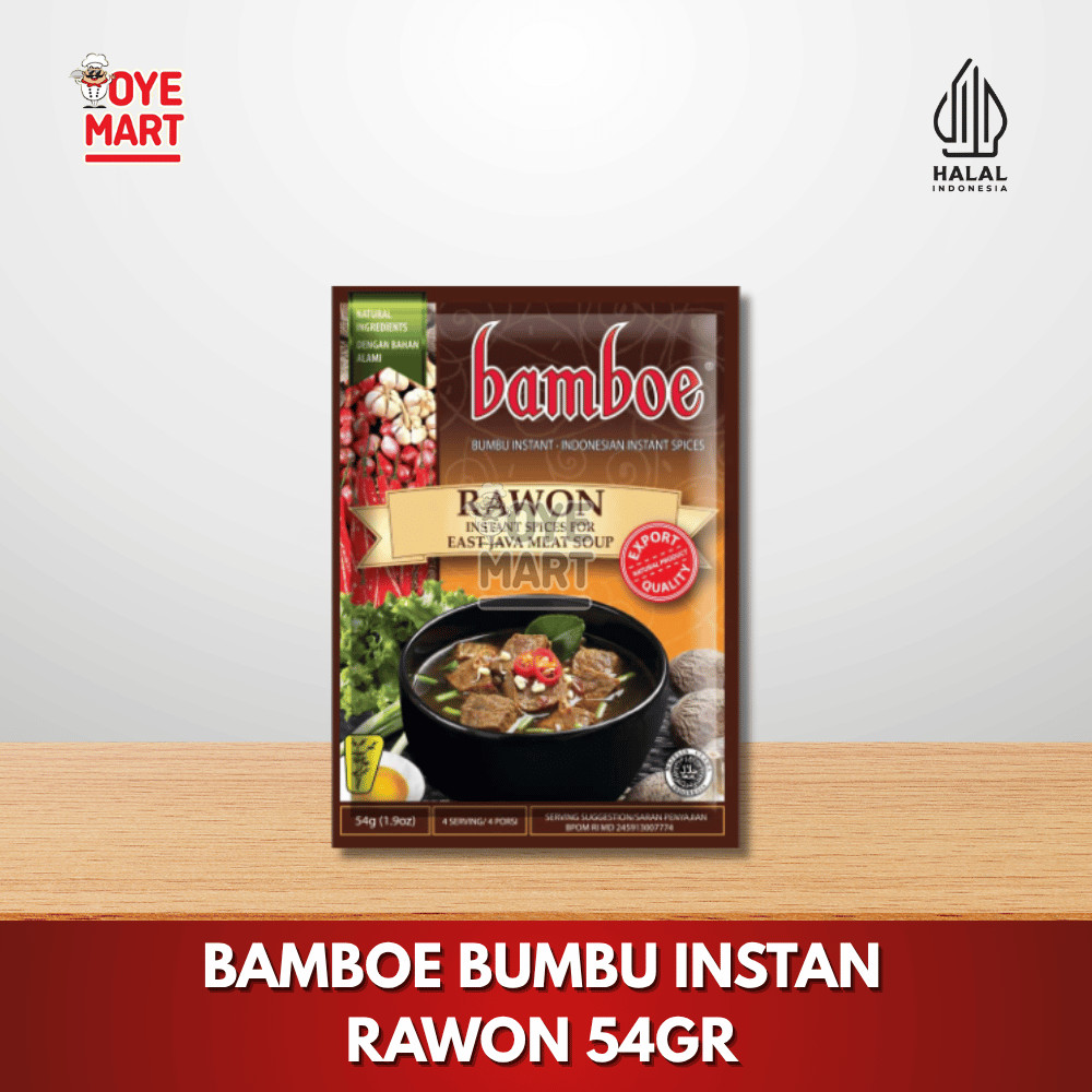 

BAMBOE BUMBU RAWON INSTAN 54GR/BUMBU MASAK INSTAN