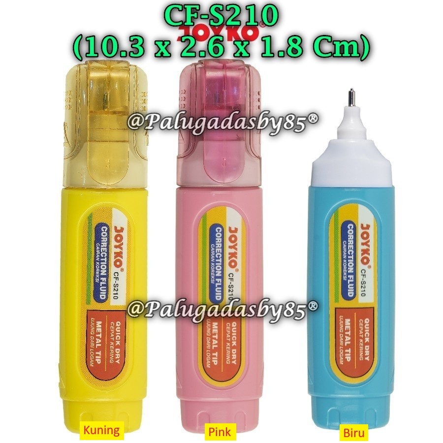 

(1 Pak/12) GROSIR Correction Fluid JOYKO CF-S210 Cairan Koreksi Penghapus Cair CF-S210 (Pak/12)