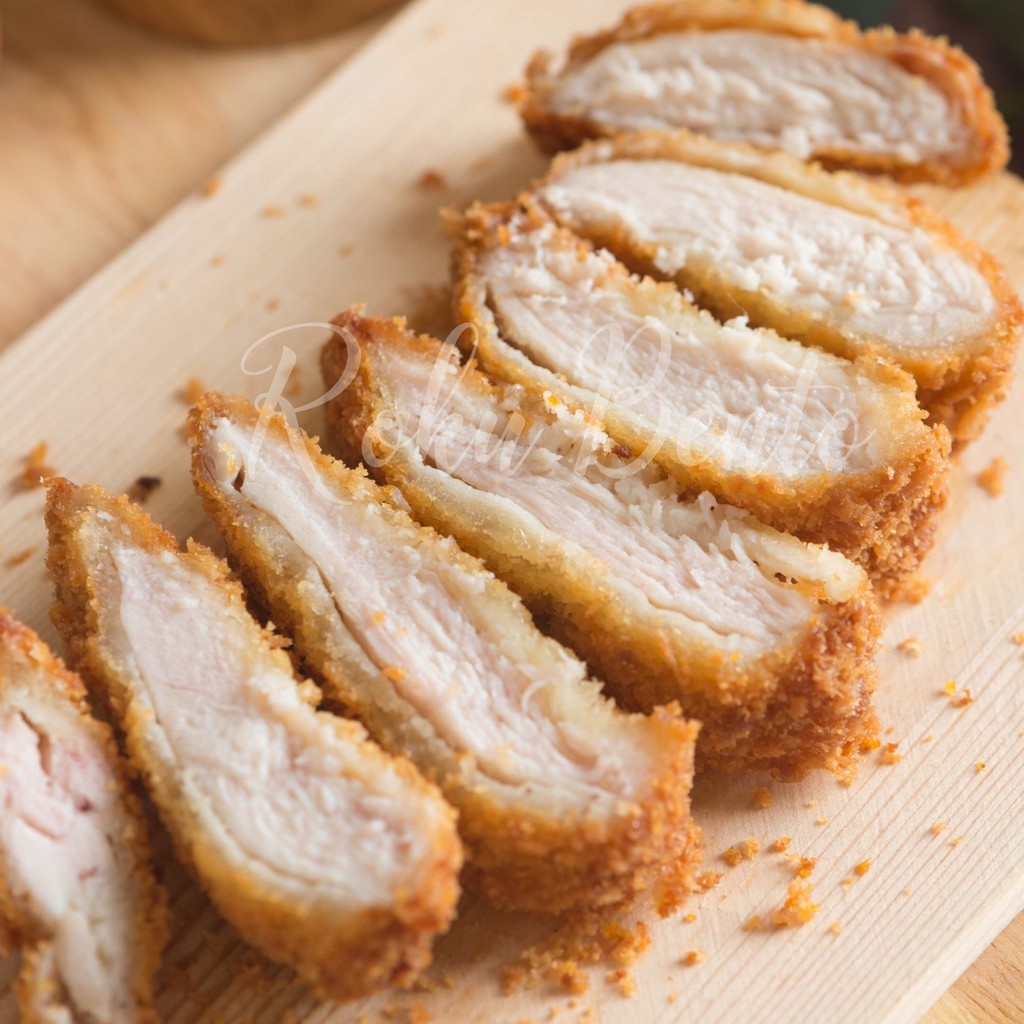 

Chicken Katsu Roku Bento BSD Isi 4 Pcs Jumbo Frozen Food Homemade Katsu Ayam Siap Goreng