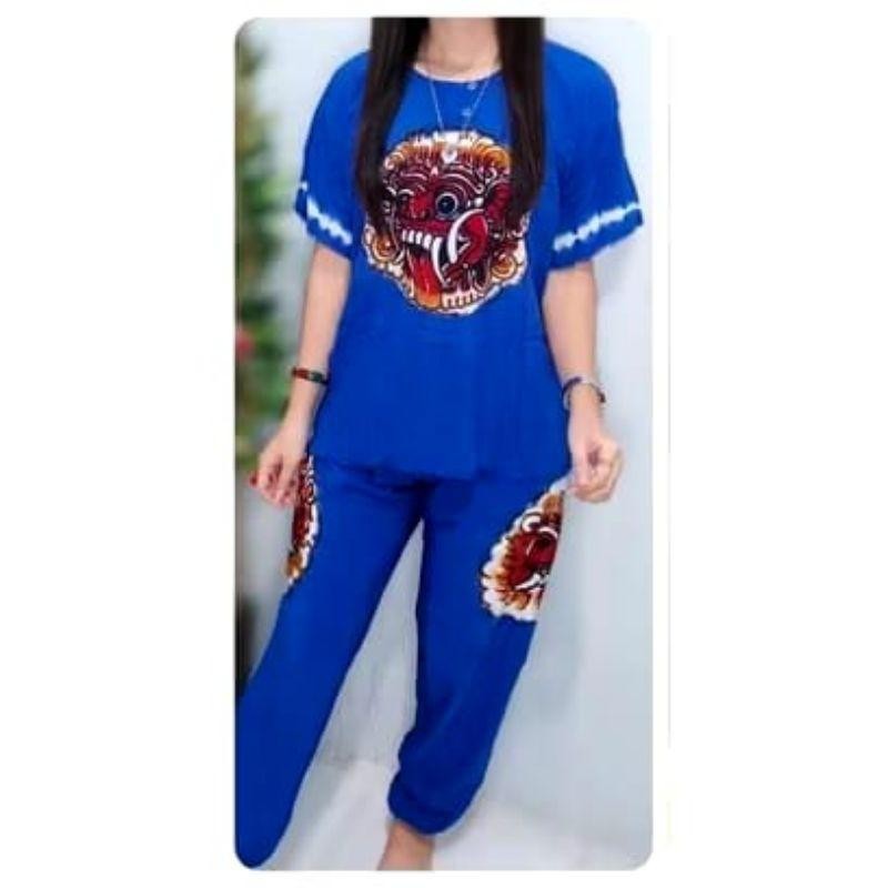 Baju Barong Dewasa wanita Barong bali setelan celana panjang