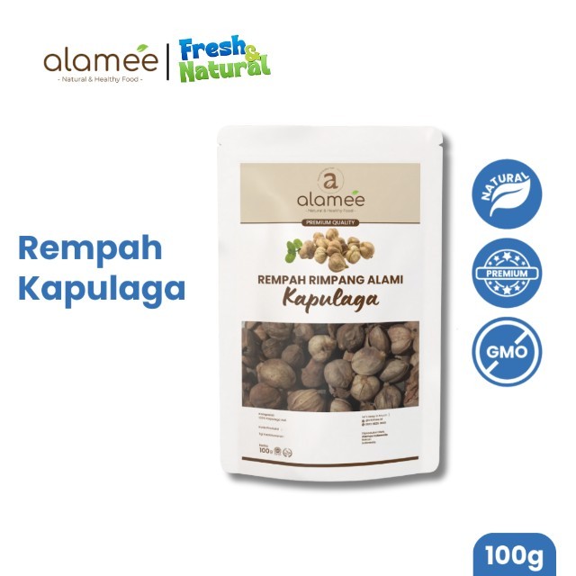 

ALAMEE Kapulaga Kering Lokal Cardamom Kapolaga Kapol Rempah Organik Bumbu Seasoning Masakan 100gr fresh and natural