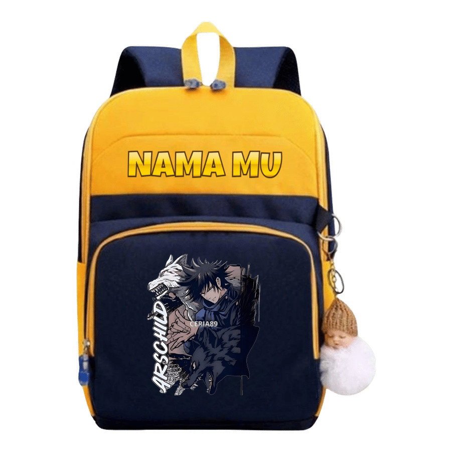 Tas Ransel jujutsu kaisen sekolah anak laki keychain figur komik indonesia jujitsu premium jujube