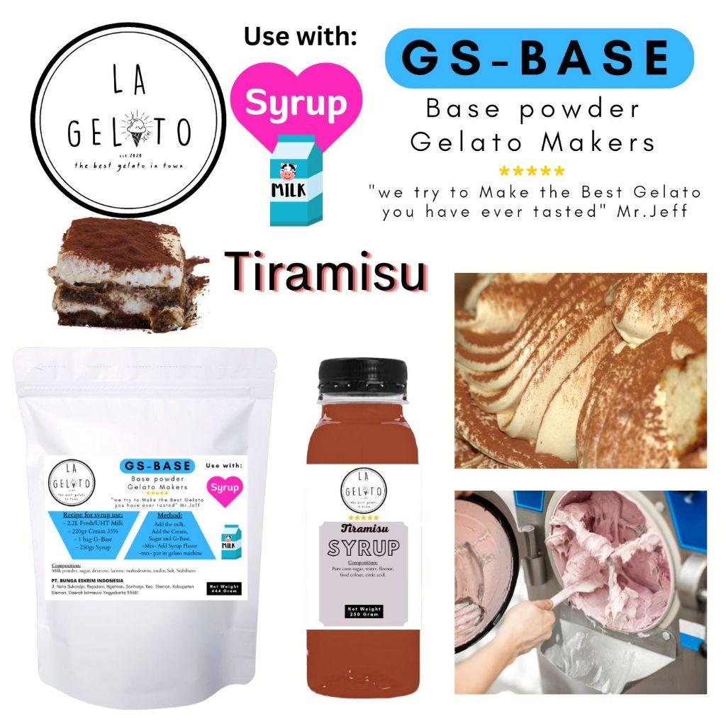 

Bubuk Es Krim Instan Premium Syrup Wedang Uwuh Manis Sweet Cool GS-BASE | Satu Resep untuk Ukuran pan 5 Liter - With Machine | Ice Cream Buah Fruity Murah Enak Tahan Lama