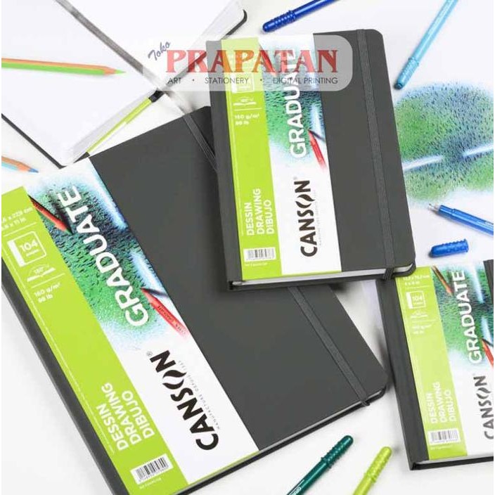 

【M-MT】DISKON!!! GRADUATE Canson Dessin Drawing Hard Cover Book | Buku Gambar - 27,6CM X 35,6CM