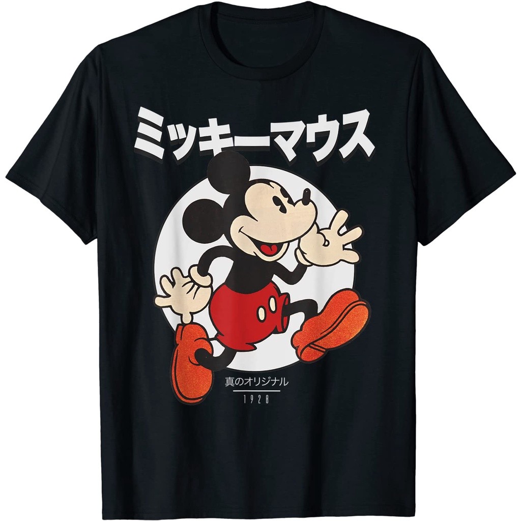 Kaos Dewasa Disney Mickey And Friends Mickey Mouse Kanji Portrait T-Shirt - Kaos Pria - Kaos Wanita 