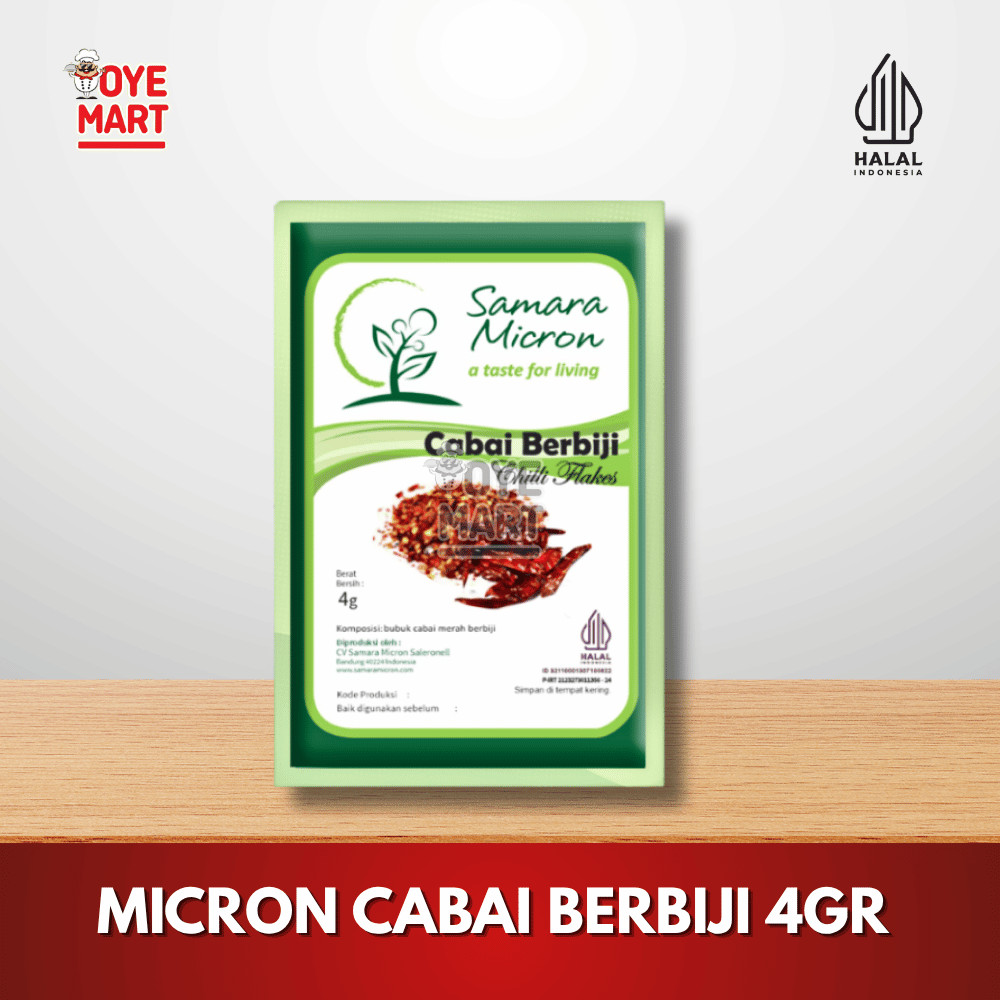 

MICRON CABAI BERBIJI 4GR/CABAI KERING
