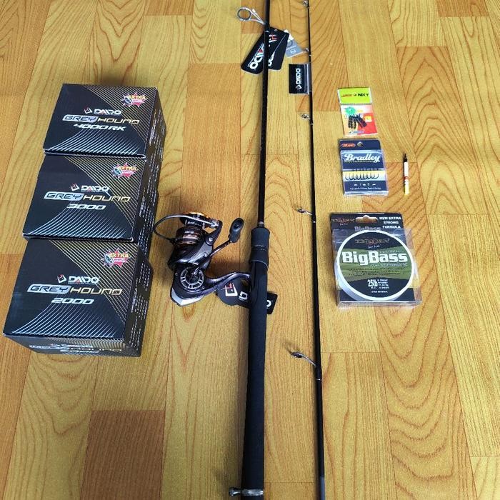 Pancing satu set galatama galapung Daido levius reel Daido Greyhound - 8-17lb reel 3000