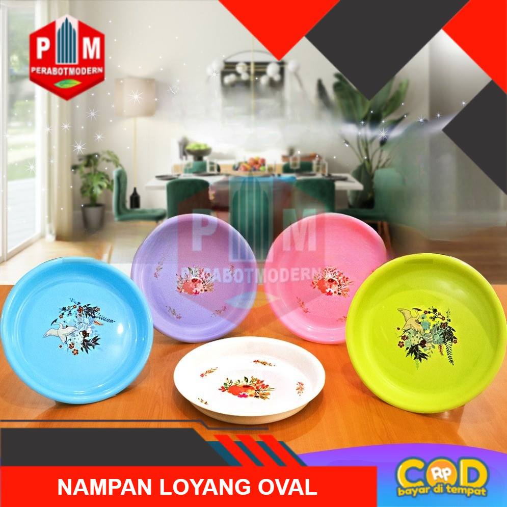 Nampan Loyang / Nampan bulat cantik 30 cm  / Nampan Plastik