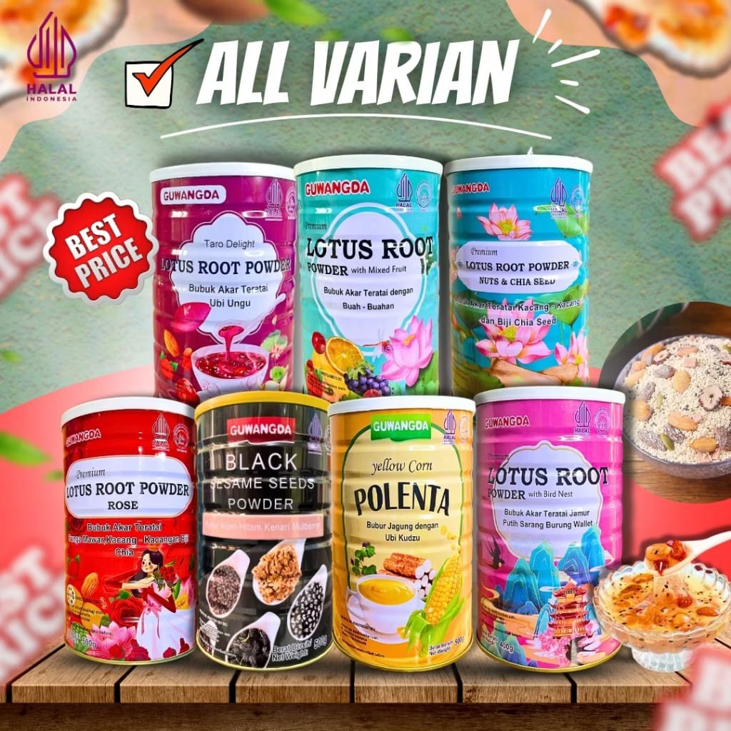 

Oufen Lotus Root Powder Collagen - Bubuk Akar Teratai HALAL BPOM