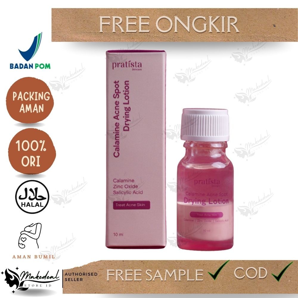 Pratista - Calamine Acne Spot Drying Lotion 10ml Merawat dan Membantu Mengeringkan Jerawat