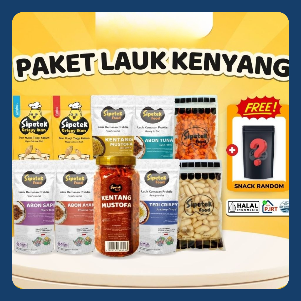 

[SPESIAL LAUK KENYANG] Paket 10pcs + Bonus 1pcs Lauk Praktis Best Seller Sipetek