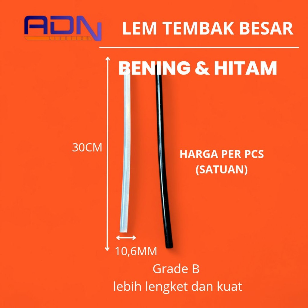 

1 PC Isi Refill Lem Tembak Bakar Glue Gun Stick BENING Besar 30cm 10,6mm