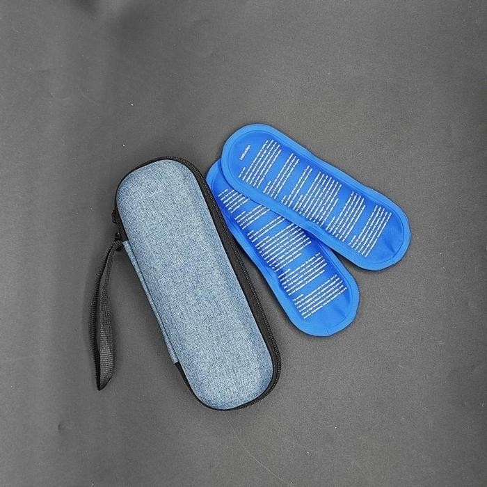 Portable Cooler Bag Insulin Tas Insulin Travelling Insulin Cooler Bag Travel - Biru - 1SET