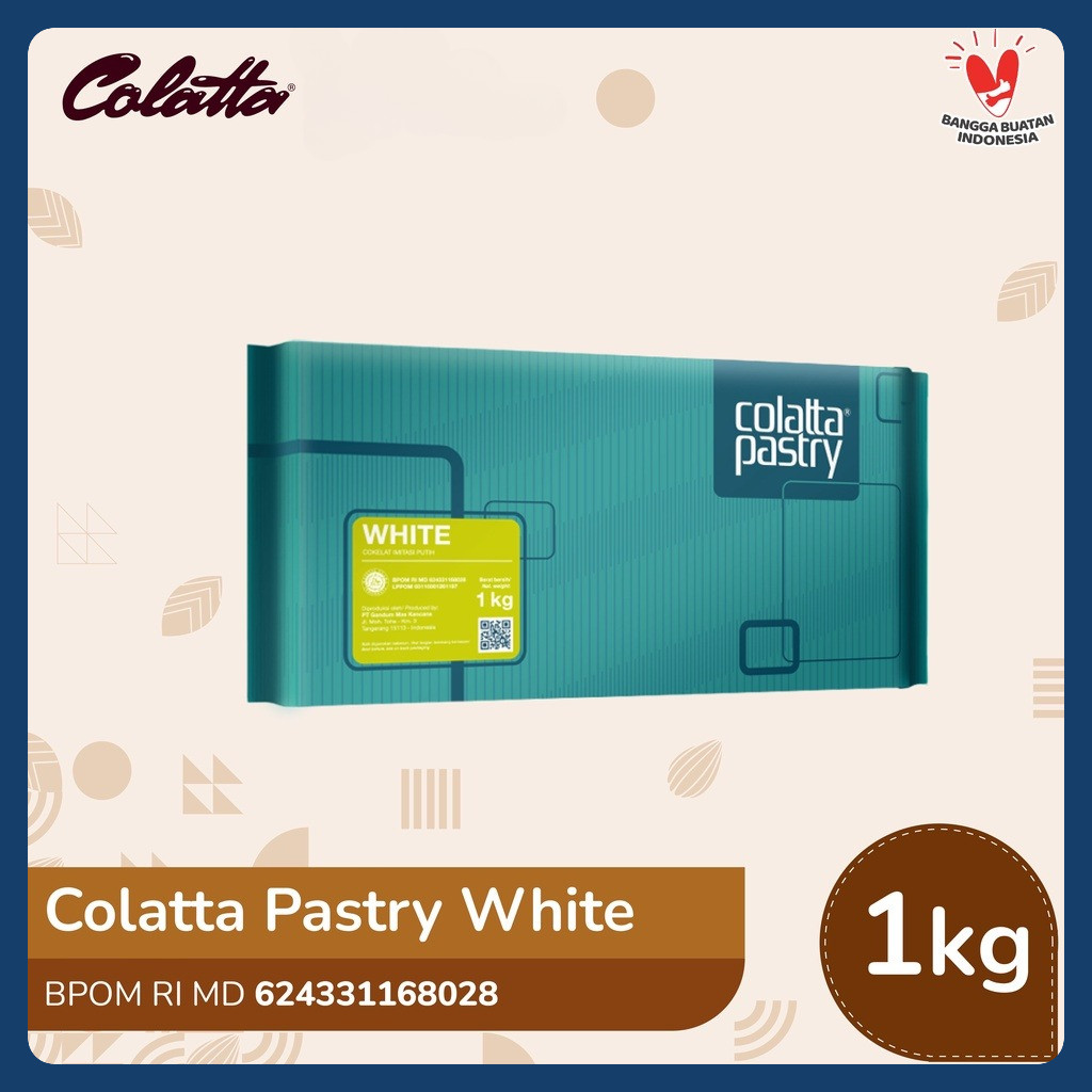 

Colatta Pastry Chocolate White - Coklat Putih Batang 1Kg