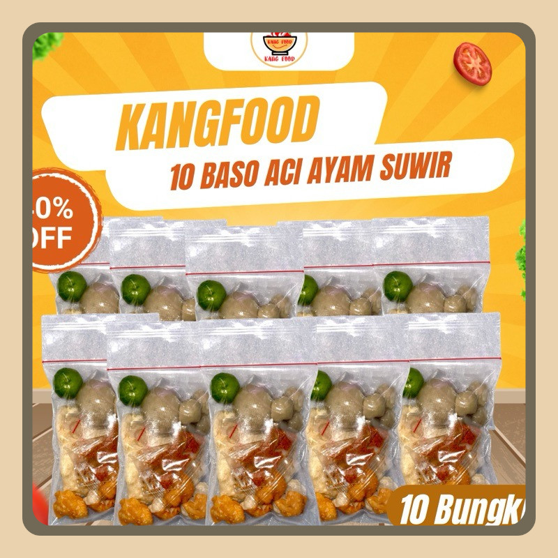 

Paket Reseller 10 Bungkus Baso Aci Ayam Suwir