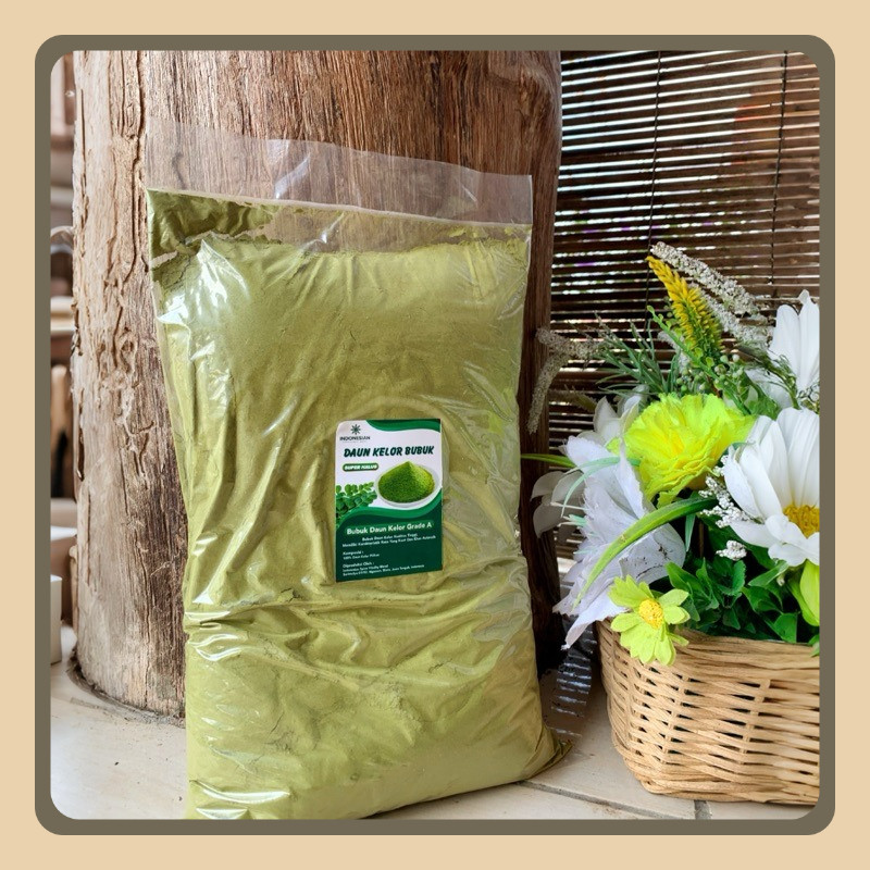 

ISVB - 1 KG Bubuk Serbuk Daun Kelor Super Halus A Moringa Powder Organik 100% Tanpa Campuran