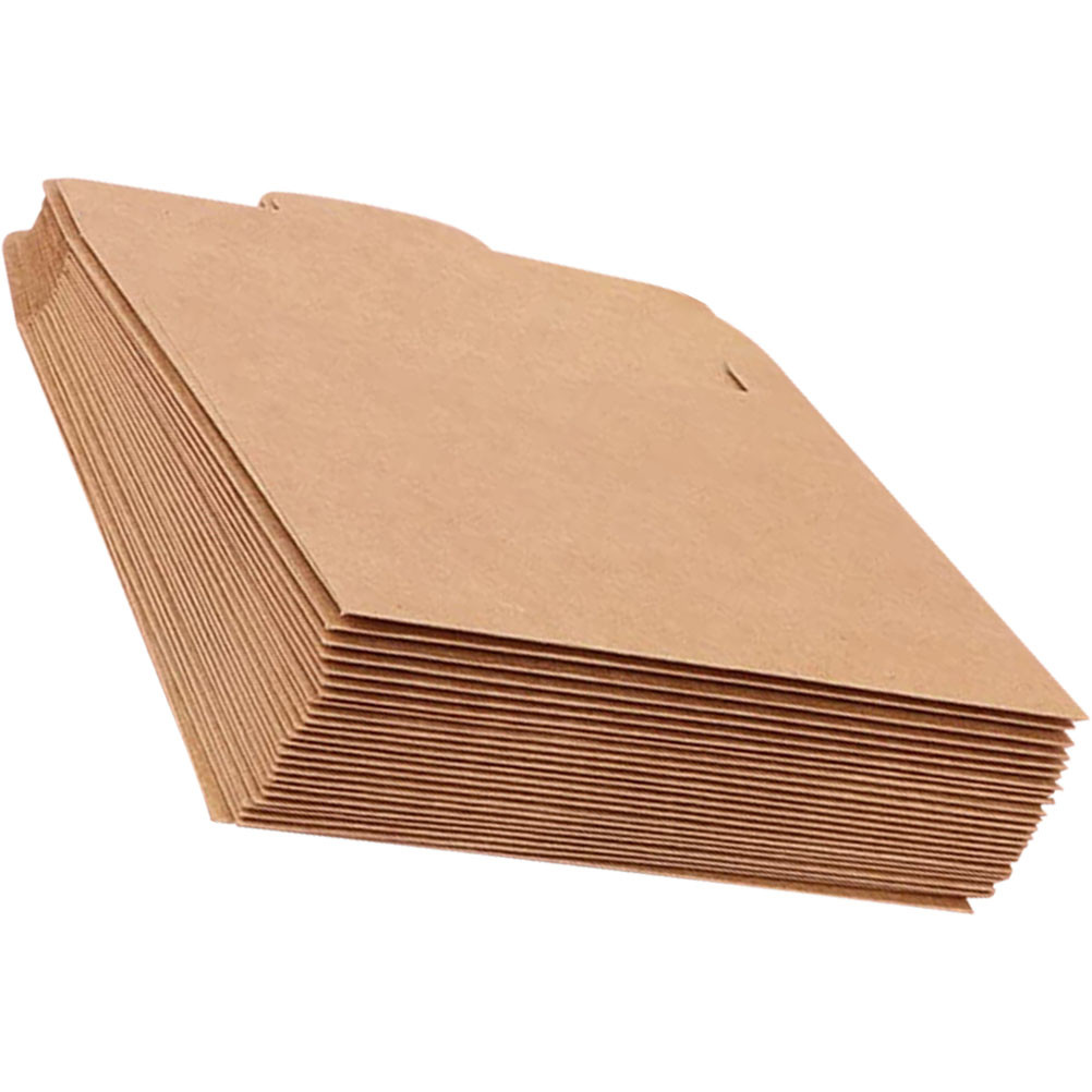 

50 Pcs Packaging Bags Kraft Paper CD Brown Envelope Pouches Packing European Style for File Holder Envelopes