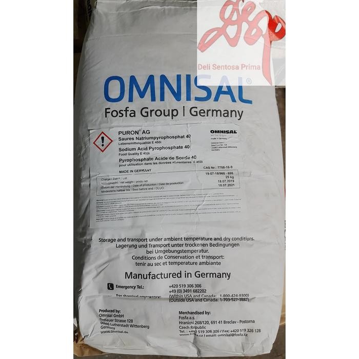 

Perenyah SAPP 40 / Puron AG / Sodium Acid Pyrophosphate Ex. Jerman 1Kg