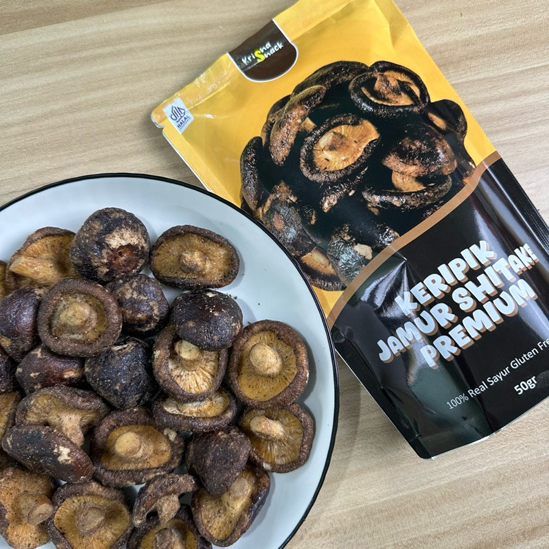 

TERLARIS KERIPIK JAMUR SHITAKE JEPANG PREMIUM 50 GR