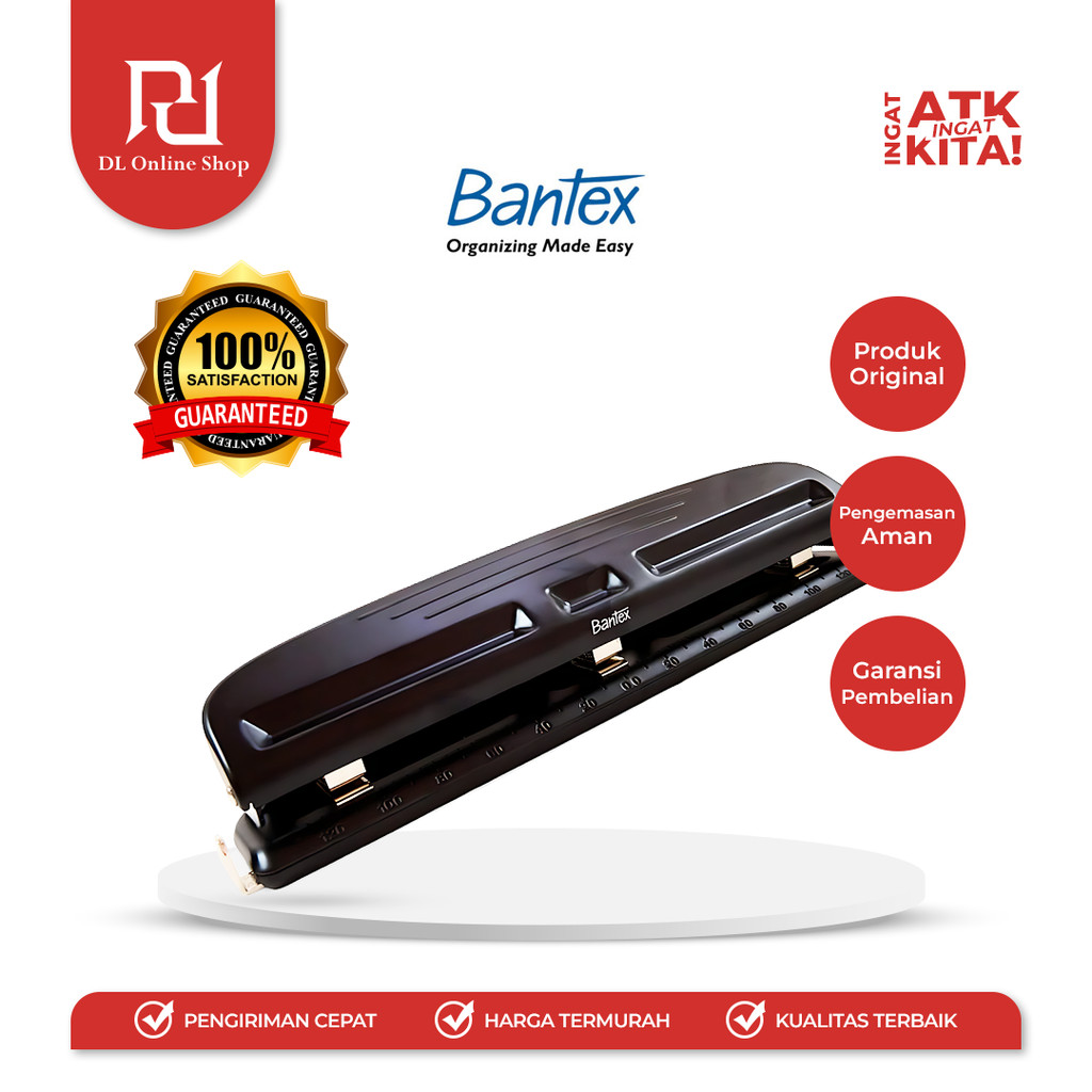

BANTEX 3 PEMBOLONG KERTAS/ HOLE PUNCH BD6333 (1PC)