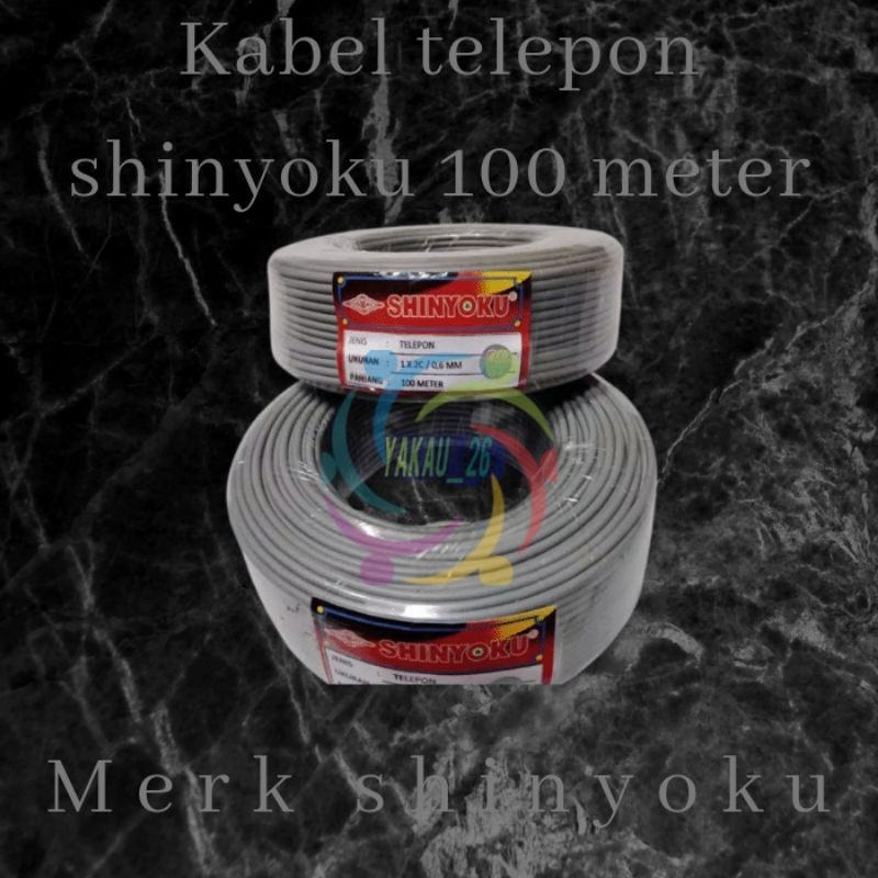 KABEL TELEPON SHINYOKU/KABEL INSTALASI WALET 100METER murah