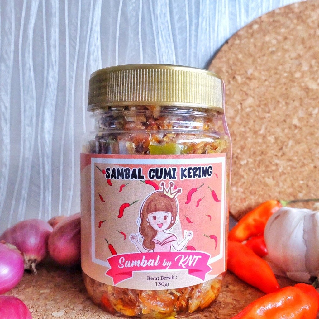 

TermurahSambal Cumi Asin Kering KNT Pedas Gurih Halalnew