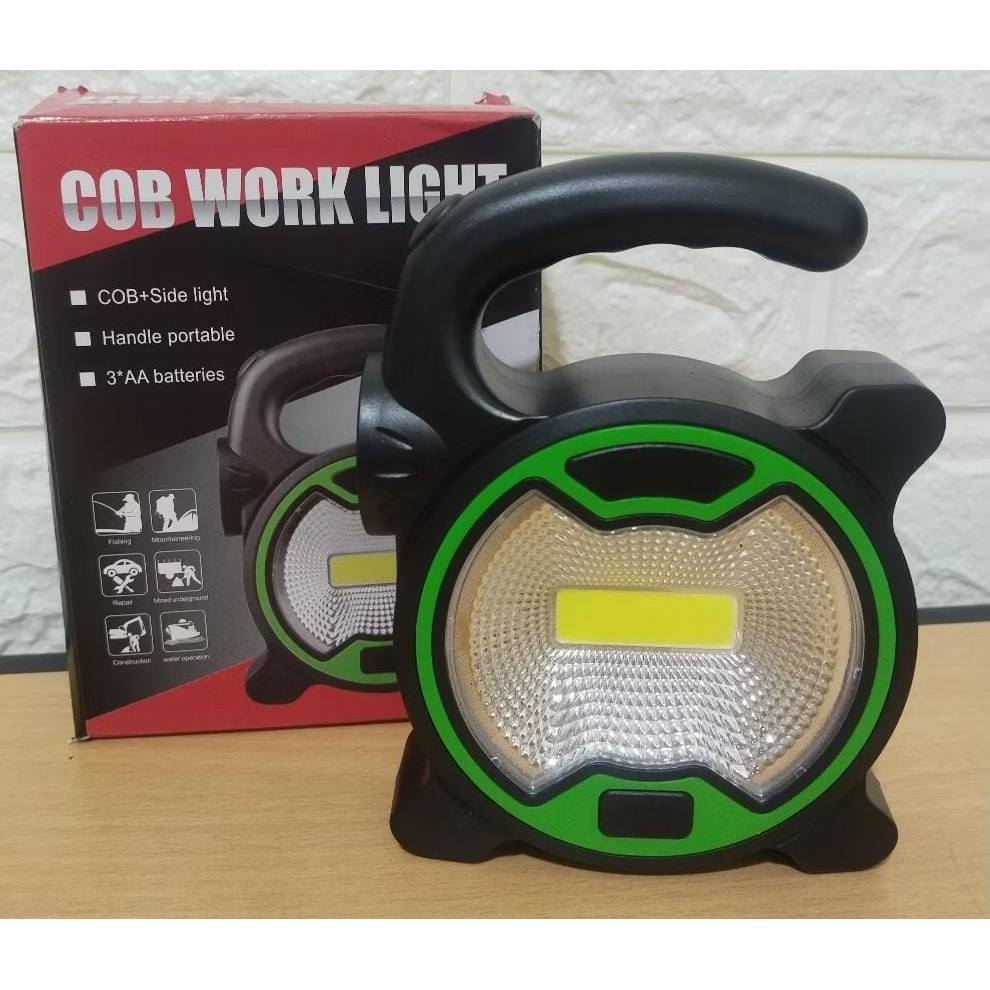 Senter Lampu COB Senter Led Work Light Mini Senter COB Batre AA