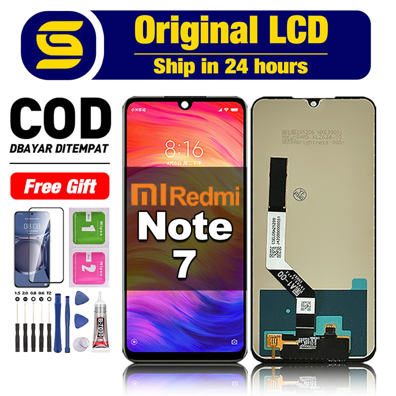 LCD Redmi Note 7 Original 100% hp Touchscreen Fullset Compatible For Glass Digitizer ori asli COD